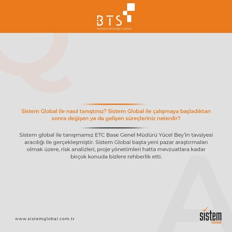 Sistem Global Danışmanlık Bts-Tr 03