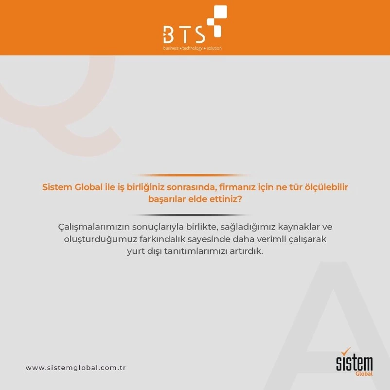 Sistem Global Danışmanlık BTS-TR 05